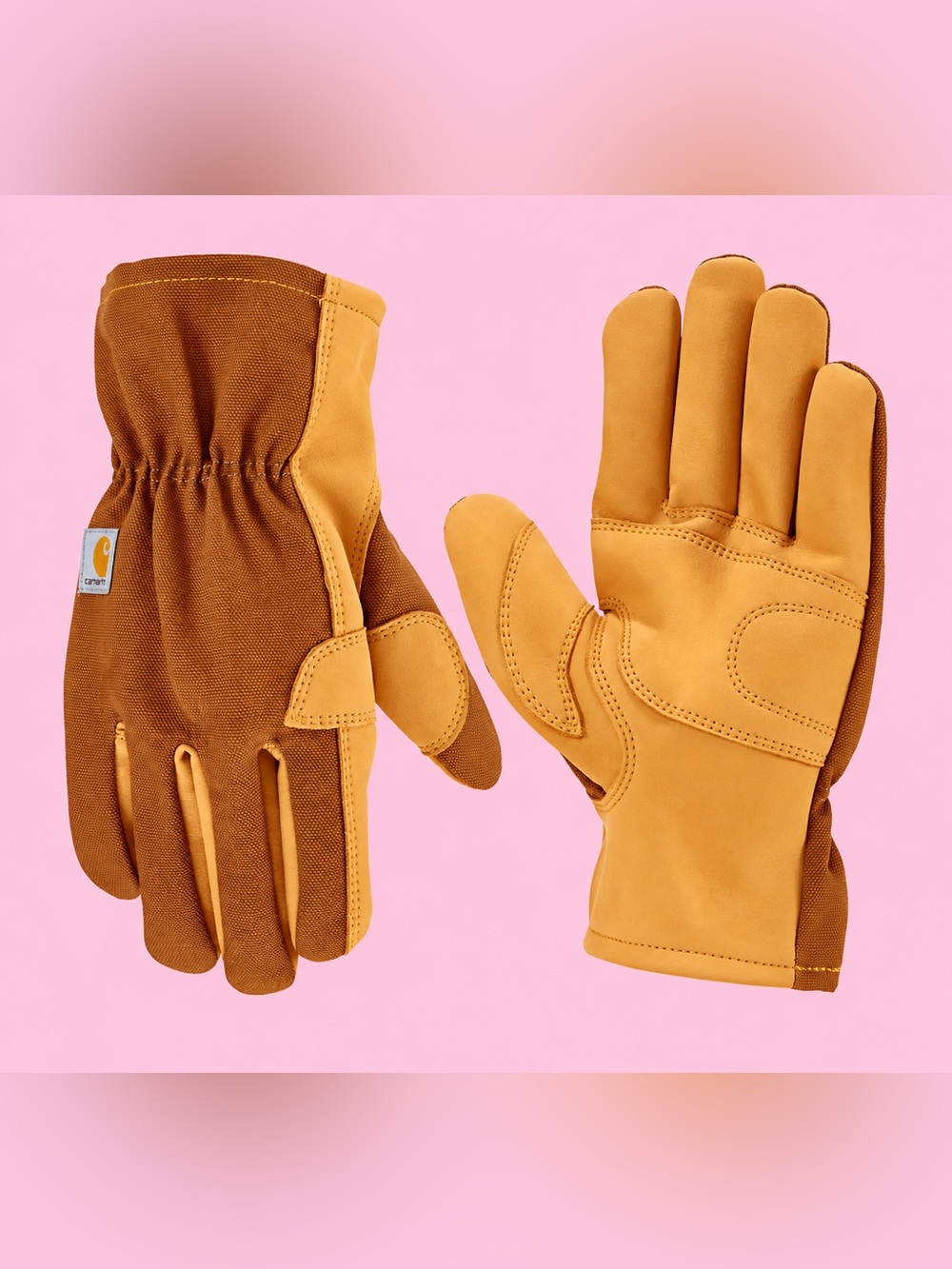 Carhartt Duck Leather Open Cuff Gloves